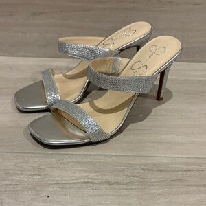 Jessica Simpson Silver Women's Heels size 9